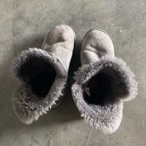 Gray Ugg Bailey Button Boots